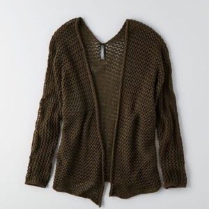 AE Don’t Ask Why Dark Green Cardigan